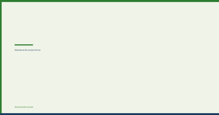 Welcome to All Juniors Tennis: Why This Site Exists